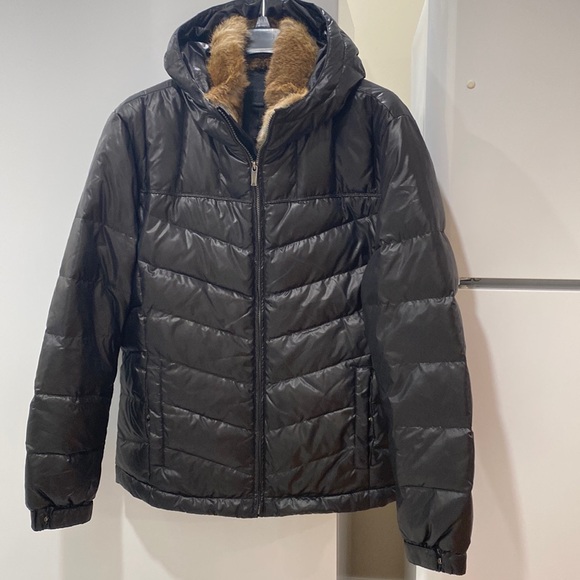 JACK  & JONES DOWN JACKET WITH REAL FUR - Picture 1 of 17
